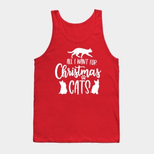 All I Want For Christmas is Cats Tank Top